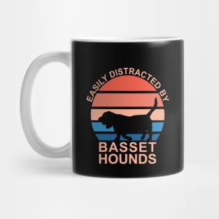 Easily Distracted By Basset Hounds Mug